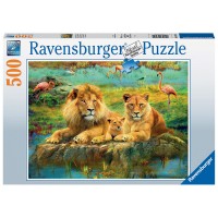 Puzzle familie de lei 500 piese