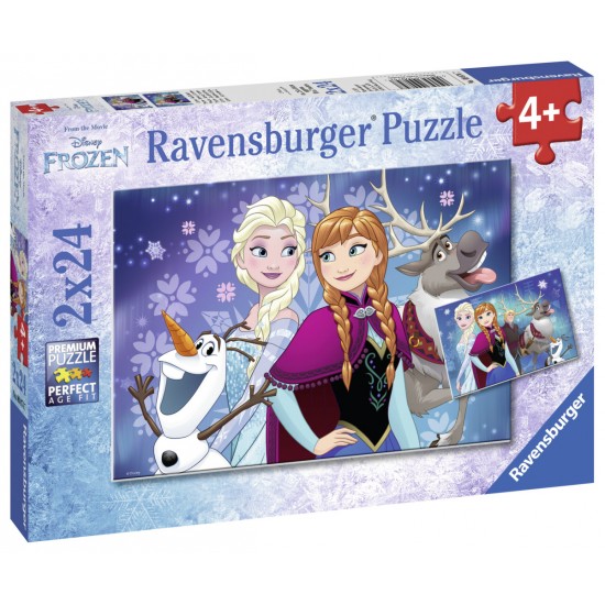 Puzzle Frozen 2x24 piese Puzzle Frozen 2x24 piese