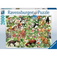 Puzzle harta lumii 2000 piese Ravensburger