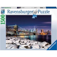 Puzzle 1500 piese Ravensburger - Iarna in New York
