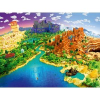 Puzzle Lumea Minecraft 1500 piese Ravensburger