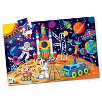 Puzzle mare de podea 50 piese - In spatiu