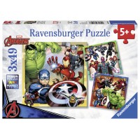 Puzzle Marvel Avengers - 3x49 piese