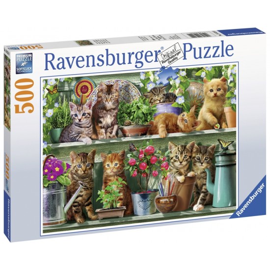 Puzzle Pisici pe raft 500 piese