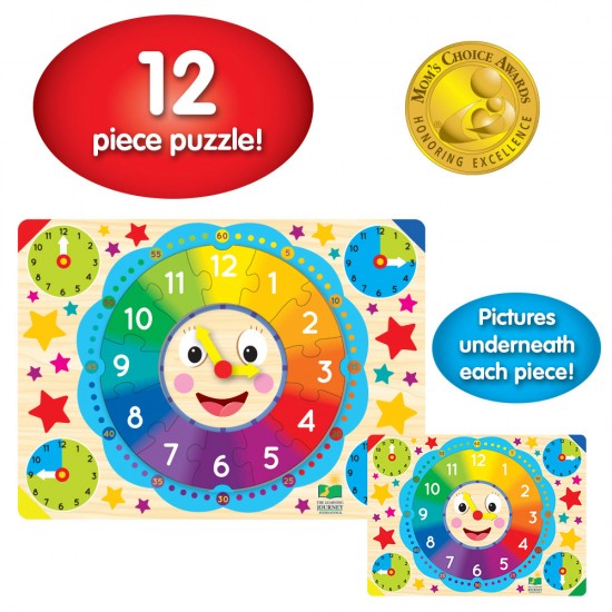 Puzzle 12 piese - Sa invatam ceasul