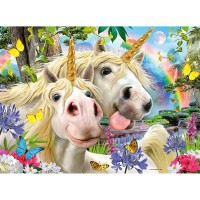 Puzzle selfie cu unicorni 100 piese