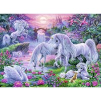 Puzzle Unicorni la apus - 150 piese
