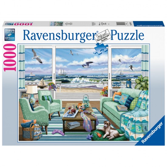 Puzzle vedere la plaja Ravensburger 1000 piese