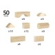 Set blocuri din lemn 50 piese BRIO