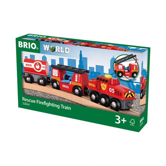 Tren de pompieri BRIO