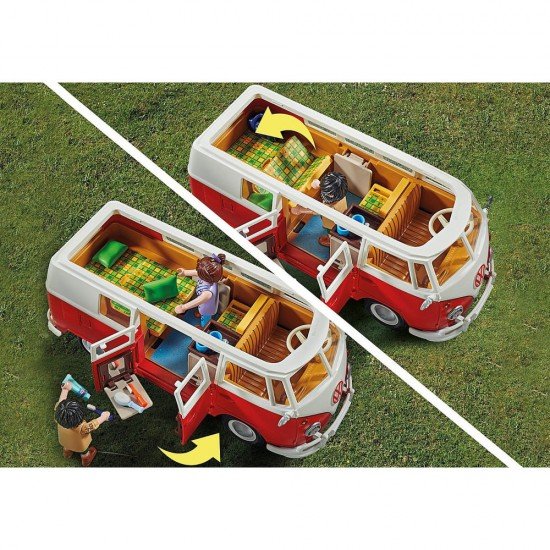 Autobuz de camping Volkswagen T1 Playmobil