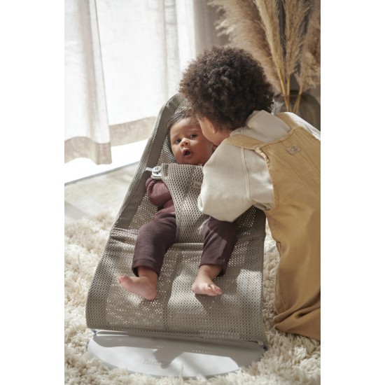 Balansoar bebelusi Bliss Baby Bjorn Grey Beige Mesh