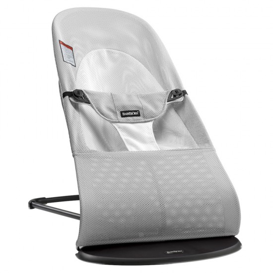 Balansoar copii BabyBjorn Balance Silver White Mesh