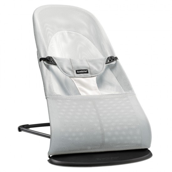 Balansoar copii BabyBjorn Balance Silver White Mesh