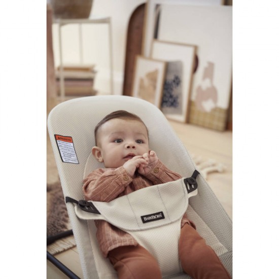 Balansoar copii BabyBjorn Balance Silver White Mesh