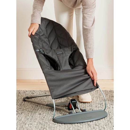 Balansoar BabyBjorn Bliss Anthracite Bumbac