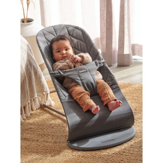 Balansoar BabyBjorn Bliss Anthracite Bumbac