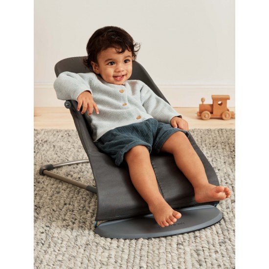 Balansoar BabyBjorn Bliss Anthracite Bumbac