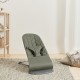 Balansoar bebelusi Bliss BabyBjorn Dark Green cu aspect delicat de petala, tesatura matlasata