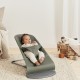 Balansoar bebelusi Bliss BabyBjorn Dark Green cu aspect delicat de petala, tesatura matlasata