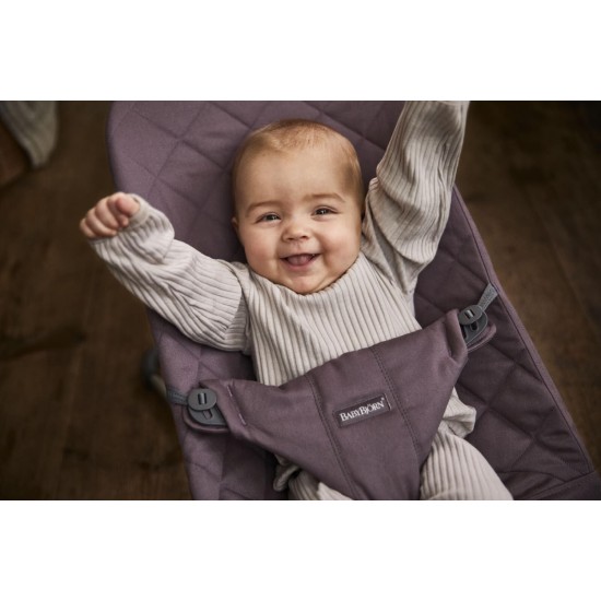 Balansoar copii BabyBjorn Bliss Dark Purple Bumbac