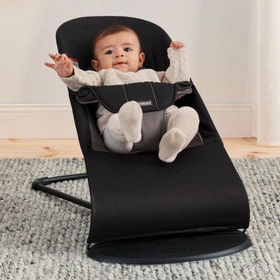 Balansoar bebelusi Balance BabyBjorn Soft Black/Dark Gray