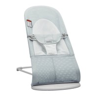 Balansoar bebelusi Balance BabyBjorn Soft Silver/White Mesh