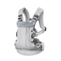 Marsupiu anatomic cu multiple pozitii de purtare colectia Harmony 3D Mesh Silver Editie Limitata BabyBjorn