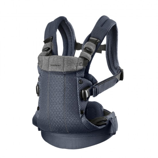 Marsupiu anatomic cu multiple pozitii de purtare colectia Harmony 3D Mesh Anthracite Editie Limitata BabyBjorn