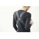 Marsupiu anatomic BabyBjorn Mini cu pozitii multiple de purtare Dark Grey 3D Jersey