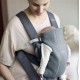 Marsupiu anatomic BabyBjorn Mini cu pozitii multiple de purtare Dark Grey 3D Jersey