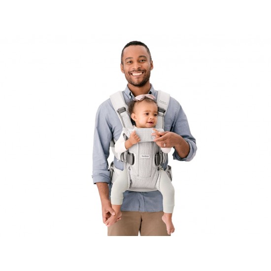 Marsupiu anatomic BabyBjorn One Air Greige 3D Mesh