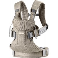 Marsupiu anatomic BabyBjorn One Air Greige 3D Mesh