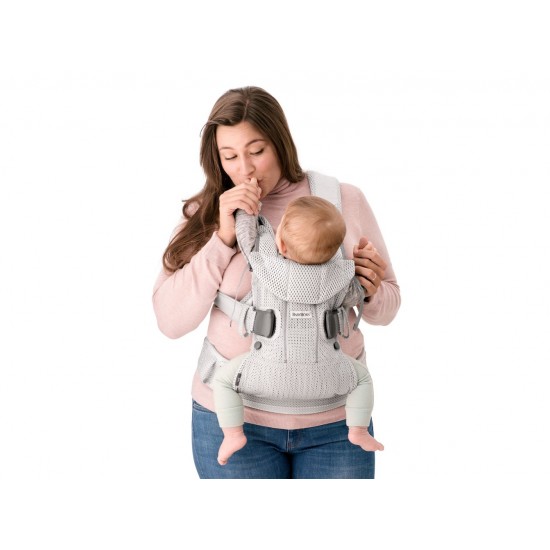 Marsupiu anatomic BabyBjorn One Air Greige 3D Mesh