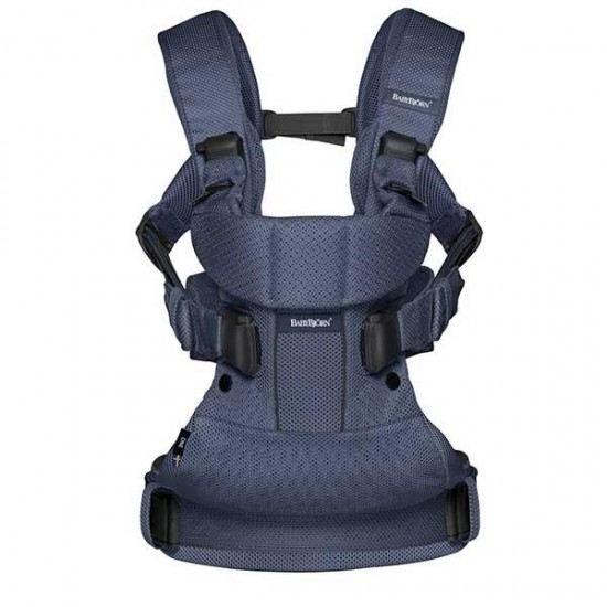 Marsupiu anatomic One Air BabyBjorn Navy Blue 3D Mesh