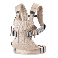 Marsupiu anatomic BabyBjorn One Air Pearly Pink 3D Mesh