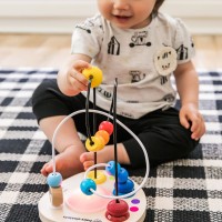 Jucarie cu bile din lemn Hape Color Mixer Baby Einstein
