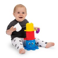 Set de pahare senzoriale pentru stivuire si scurgere Ocean Explorers Opuss Baby Einstein