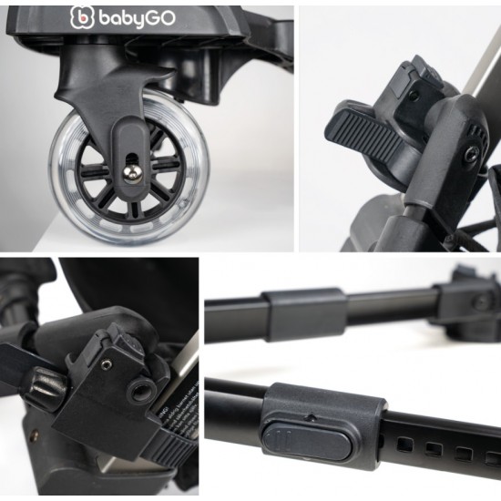 Adaptor carucior WeGo pentru al doilea copil, cu scaun inclus, BabyGo Adaptor carucior WeGo pentru al doilea copil, cu scaun inclus, BabyGo
