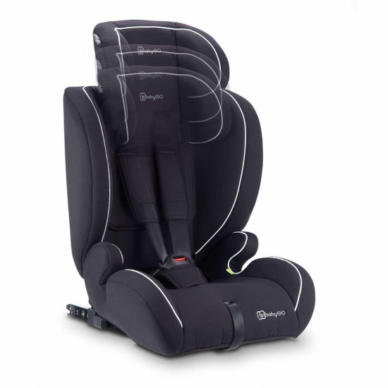 Scaun auto BabyGo i-Size FreeFix Black, 76-150 cm, certificat R129