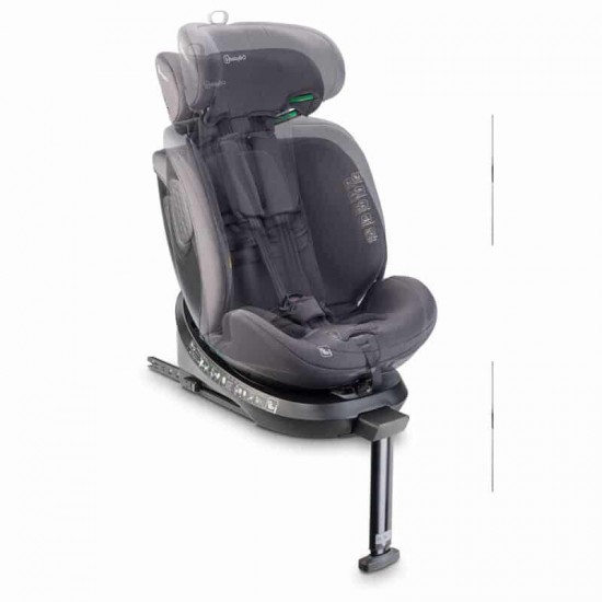 Scaun auto rotativ cu isofix BabyGo MOVE360 Green 40-150 cm certificat R129