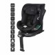 Scaun auto rotativ BabyGo Prime 360 Black 40-150 cm certificat R129