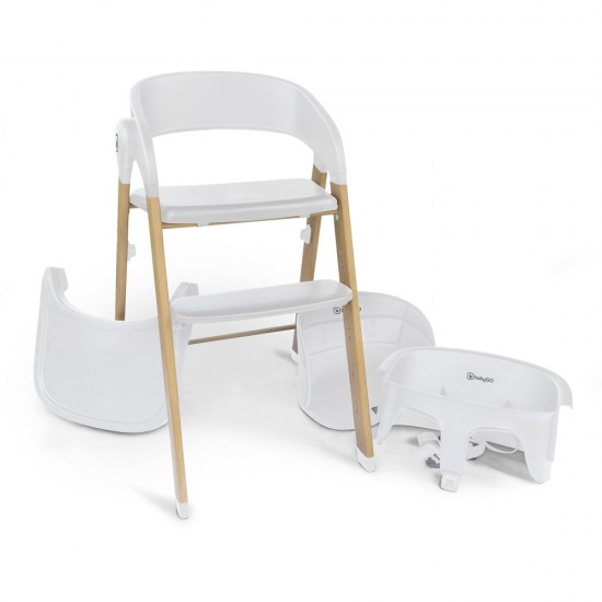 Scaun de masa 3 in 1 transformabil BabyGo Levels Alb Scaun de masa 3 in 1 transformabil BabyGo Levels Alb