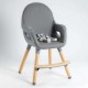 Scaun de masa transformabil Scandi Grey BabyGo