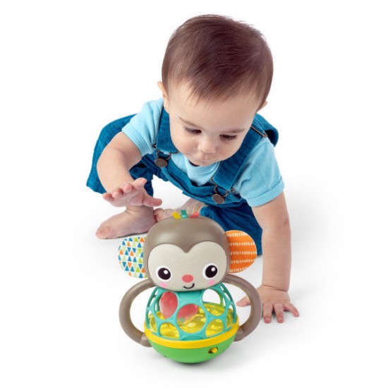 Jucarie multi-senzoriala Bright Starts Grab & Giggle Monkey