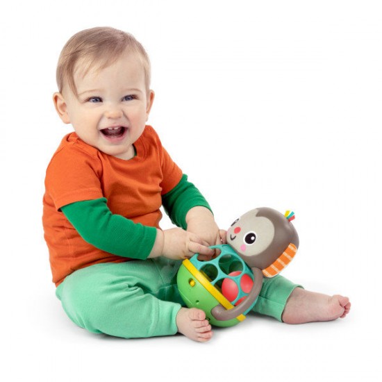 Jucarie multi-senzoriala Bright Starts Grab & Giggle Monkey