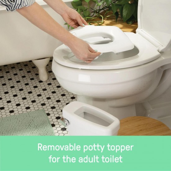 Olita cu sunete Ingenuity My Size Potty Pro alb