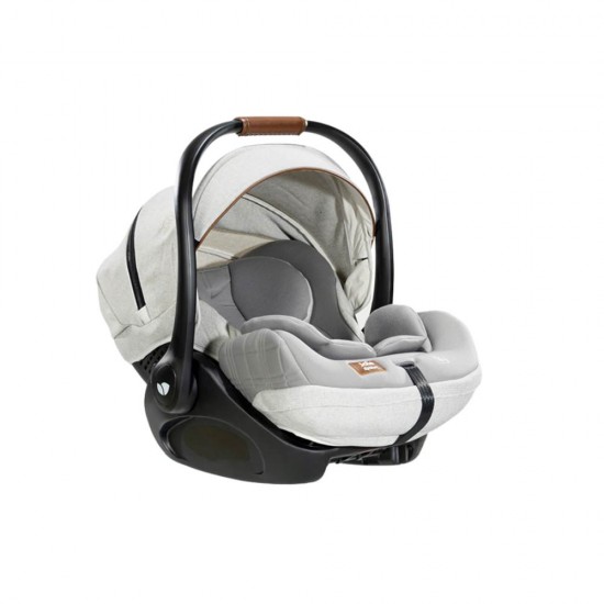 Carucior pentru copii multifunctional 3 in 1 Joie Finiti Signature Oyster + Baza Isofix Encore (Carucior Finiti Oyster+ Landou Ramble Oyster+ scoica i-Level Recline Oyster+ baza isofix Encore) 