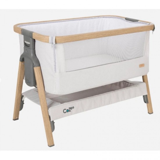 Patut 2 in 1 co-sleeper CoZee Oak & Sterling Silver Tutti Bambini