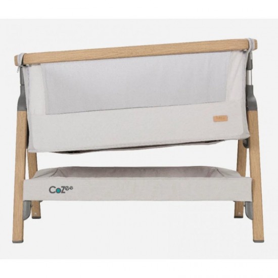 Patut 2 in 1 co-sleeper CoZee Oak & Sterling Silver Tutti Bambini